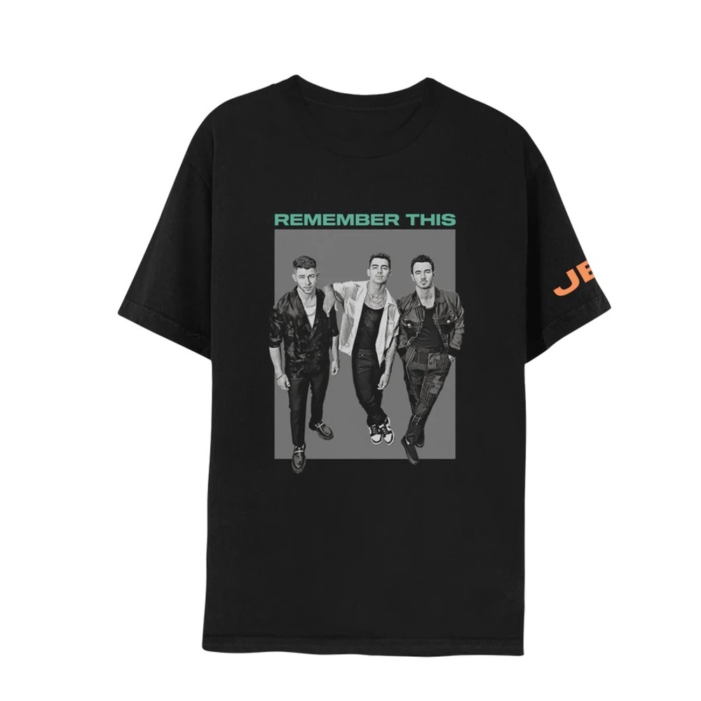 Jonas Brothers Remember This Black Tour Tee - Size: L